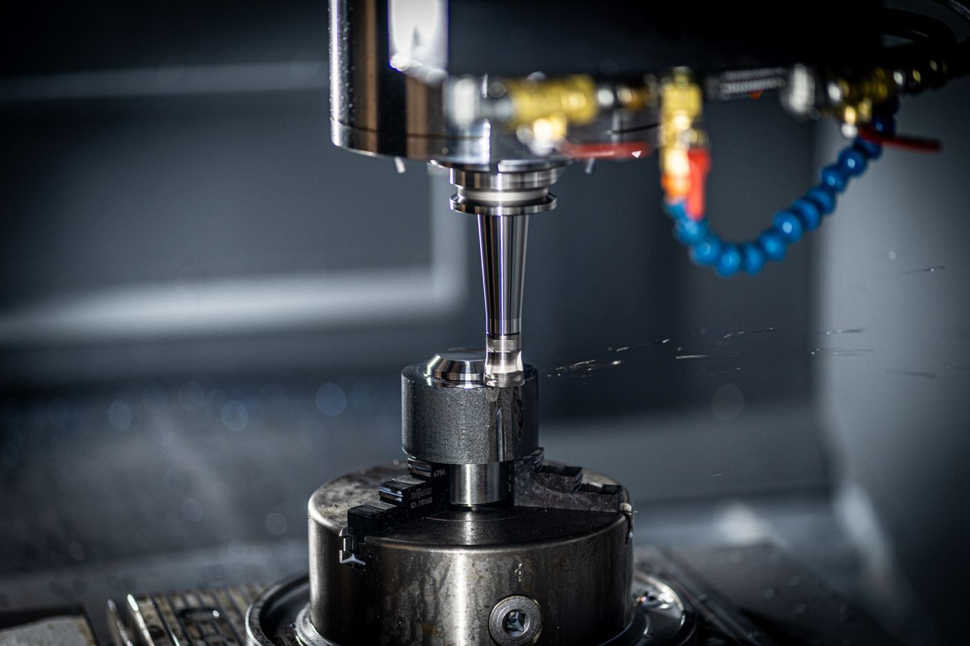 CNC cutting tool in action